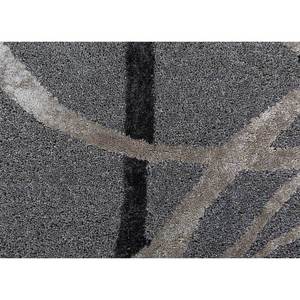 Acar Tra-14763 <b>Hand</b> <b>Tufted</b> Wool Viscose <b>Rug</b> Grey Black Abstract Pattern for Home Living Bedroom Hallway Rectangle Striped Design - Product Image 3