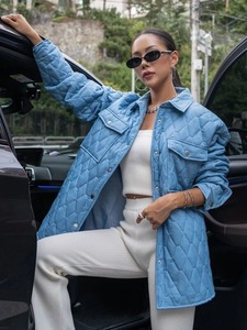 Women's Puffer <b>Jacket</b> with Custom Size & Color Best Selling Winter Warm Full Zipper Women's Bubble <b>Jacket</b> - Product Image 2