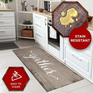 Tappeto Antifatica da Cucina Oversize 20x55 in PVC e PU Intrecciato con Motivo Originale per Stare in Piedi - Product Image 4