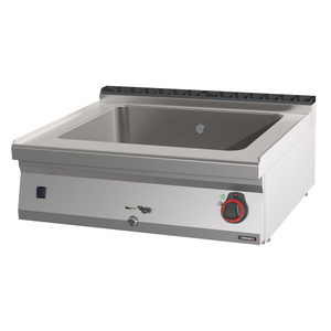 GN 2/1 Double Boiler 200 mm Bain-marie with <b>Drain</b> Valve 80 - Product Image 1