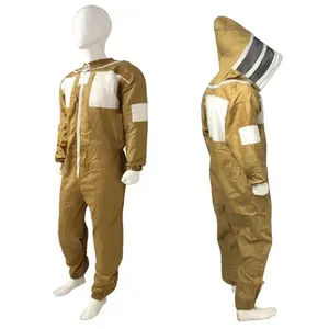 Voller Schutz Bee Overalls Schutzanzug Schleier kleid Ganzkörper ausrüstung Einweg overall belüfteter Imkerei anzug