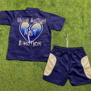 Polo d'été en nylon et polyester imprimé et personnalisé pour hommes, short cargo, jogging, t-shirts, ensemble de short, survêtement - Product Image 2