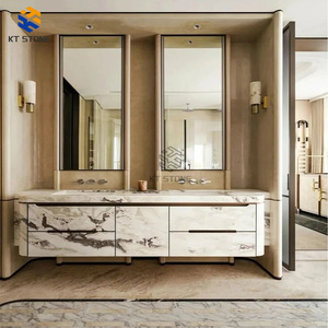 KT STONE Meuble <span class=keywords><strong>de</strong></span> salle <span class=keywords><strong>de</strong></span> bain moderne en pierre naturelle, avec manteau <span class=keywords><strong>de</strong></span> cheminée en marbre poli, étanche, pour hôtels et appartements, à usage exclusif - Product Image 5