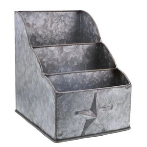 Best Sale Galvanized Utensil Holder Kitchen Storage Countertop Restaurant Hotel Silverware Holder - Product Image 1