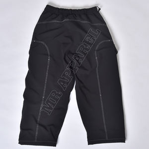 Pantalon cargo personnalisé avec surpiqûres contrastées, taille à cordon de serrage, doublure en polaire chaude, ventilation respirante et coupe ample - Product Image 2