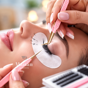 Pinzas Profesionales de Alta Calidad para Extensión de Pestañas, Color Rosa, Punta Curva, Acero Inoxidable, Herramienta de Belleza - Product Image 6