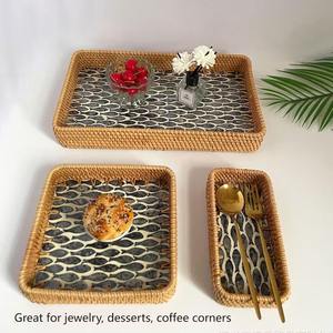 Plato Redondo de Mimbre con Diseño de Conchas Marinas, Hecho a Mano, Ideal como Adorno Festivo para Mesa y Regalo - Product Image 5