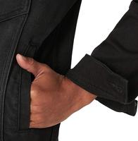 Veste en jean d'hiver pour homme 100% coton imperméable respirante de haute qualité style vintage fabriquée au Pakistan teinte noire