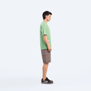 Venta al por mayor 100% algodón camisetas de los hombres de alta calidad de talla grande opciones con logotipo personalizado de impresión 250 GSM camiseta lisa - Product Image 4
