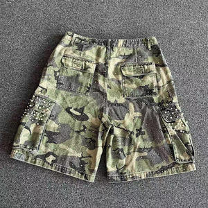 Shorts cargo décontractés pour hommes de haute qualité en gros, 100% coton respirant, design élégant de la rue principale, facile à laver - Product Image 2