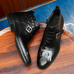 Calzado Formal de Negocios de Cuero de Primera Capa para Hombre, Zapatos de Cuero Clásicos Oxford con Suela de Absorción de Impactos para Oficina - Product Image 3