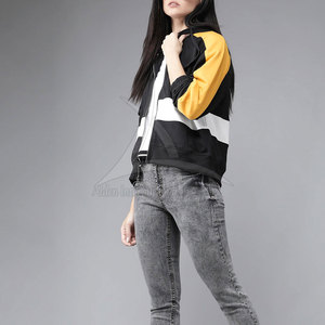 Sweat à capuche décontracté pour femme, léger, avec fermeture éclair, capuche à cordon réglable, poche kangourou, logo sur le devant, écologique, respirant - Product Image 4