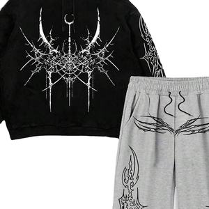 Sudadera Casual con Hombros Caídos para Hombre, Pantalones y Sudaderas con Capucha, Diseño Personalizado de Alta Calidad con Impresión DTF, Tendencia al por Mayor - Product Image 2