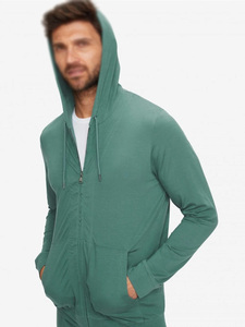 Sweat à capuche zippé décontracté pour homme Derek Rose, respirant, avec poche, logo personnalisé, couleur unie, sérigraphie, automne - Product Image 6