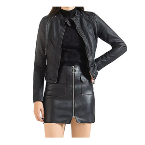Veste en cuir véritable pour femmes qui transforme n'importe quelle tenue avec une construction durable et un confort quotidien avant-gardiste - Product Image 3