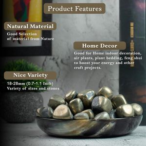 Pyrite polie en vrac de haute qualité pierres dégringolées minéraux naturels en gros autres artisanat en cristal - Product Image 3