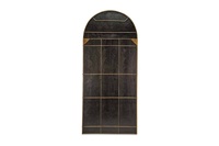 Miroir mural AK Handicrafts au design moderne en forme de fenêtre, cadre en métal noir de luxe pour la décoration de la maison et des hôtels, salon