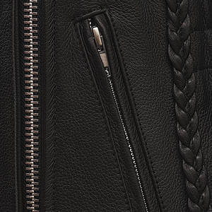 Nouvelle veste en cuir coupe-vent élégante du fabricant OEM ODM pour femmes fabriquée sur mesure avec tissu imprimé en coton à des prix abordables - Product Image 6