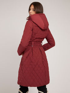 Nuevo diseño de tendencia superior Chaqueta de burbuja de alta calidad Diseño personalizado Mujeres Chaqueta larga con capucha Puffer - Product Image 3