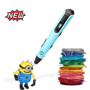 2024 New Model 3d Kids Pen Christmas Gift 3D Printer Pen With 1.75mm PLA Filaments 3D Printing Drawing Pen