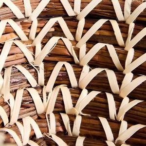 Vietnam Handwoven Seagrass Serving <b>Basket</b> with Creative Ring Handle Design Eco-Friendly Home Decor <b>Storage</b> Solution Wholesale - Product Image 4