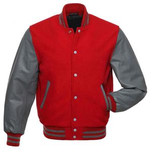 Nouvelle veste bomber varsity en toile de laine avec manches en toile, design tendance, vêtements de sport, imperméable, coupe-vent, vestes pour hommes - Product Image 2