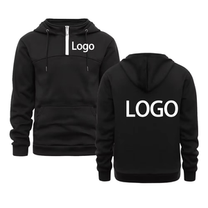 Drop Shoulder personnaliser votre logo de marque hommes et femmes casual zip up hoodie tops street personality pullover sweatshirts - Product Image 6