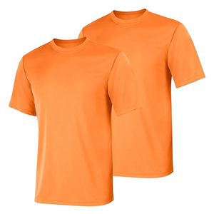 T-shirt pour homme à manches courtes en tissu tricoté, t-shirt personnalisé et conception de logo, col rond, motif uni, t-shirt uni - Product Image 3