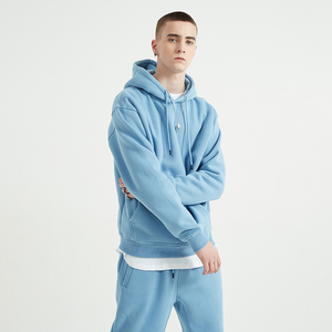 Vente en gros de vêtements de sport d'hiver personnalisables, sweat à capuche surdimensionné en dentelle, cordons 100% coton, sweat court pour femmes et hommes - Product Image 4