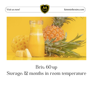 Kim Minh น้ำผักผลไม้ปั่นปราศจากน้ำตาลเข้มข้นสับปะรดรสมะม่วงจากเวียดนาม - Product Image 3