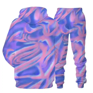 Conjunto de Chaqueta y Pantalones Deportivos Personalizados, Conjunto Deportivo Holgado con Cremallera, Grueso, para Hombre, Conjuntos de Pantalones Deportivos, Chándal para Hombre - Product Image 2