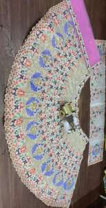 Elegante étnico adultos 'Lehenga Choli moda indio paquistaní ropa Cancan lienzo Patta bordado lentejuelas trabajo verano - Product Image 4