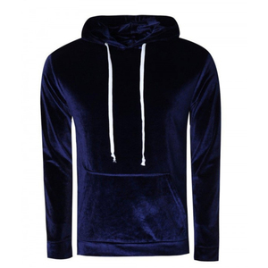 Custom Printed Eco-Friendly Breathable Winter Pullover Velours <b>Hoodie</b> Men 100% Cotton Solid Color New Style Front Logo - Product Image 6