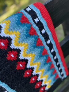 Western Show Horse Saddle Blanket Diseño de Nueva Zelanda Manta de sillín de lana hecha a mano Top Wool Saddle Pad Size - Product Image 5