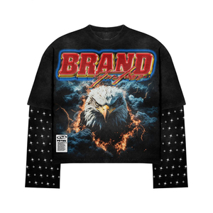 Suéter de Cuello Redondo Personalizado Nuevo de Alta Calidad, Sudaderas Bordadas, Camiseta de Punto Grueso, Prenda Superior Informal Unisex - Product Image 2