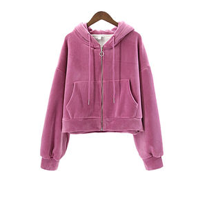 Conjunto Casual de Dos Piezas para Mujer, Invierno 2025, Sudadera con Capucha y Cremallera, Traje de Felpa Ligero, 100% Algodón Ecológico, Diseño Vintage con Botones - Product Image 2