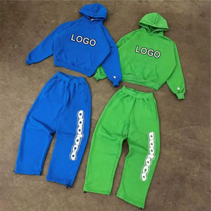 เสื้อฮู้ดผ้าพูลโอเวอร์สำหรับผู้ชายไซส์ XL กางเกงวอร์มผ้าไหมพิมพ์ลายโลโก้ไซส์พิเศษออกแบบได้ตามต้องการ - Product Image 1