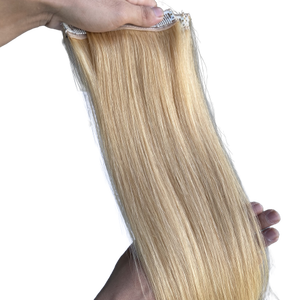 Double Drawn Well Made Visible Clip In Human Hair Extensions 100% Cuticle Remy Human Hair Clip In Hair Extensions - Product Image 1