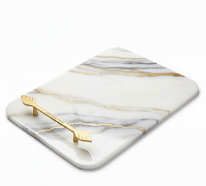 Tabla de Cortar de Mármol y Resina de Lujo para Cocina, Tabla de Cortar de Resina de Piedra Natural de Primera Calidad para Cocinar - Product Image 3