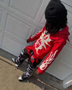 Personalizado de peso pesado 100% algodón moda pantalla impresa Logo pulóver de gran tamaño sin cuerdas Sudadera con capucha lavado ácido Vintage Sudadera con capucha para hombres - Product Image 2