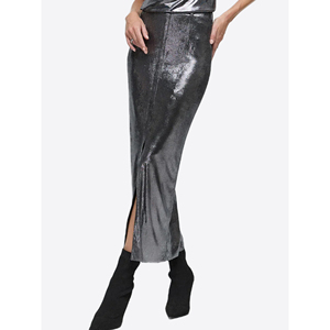 Falda brillante con abertura - Product Image 4