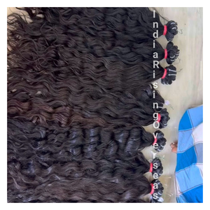 Extensiones de cabello humano rizado natural, paquetes suaves brillantes sin procesar virgen, sin enredos, trama doble gruesa completa, Exportación al por mayor - Product Image 1