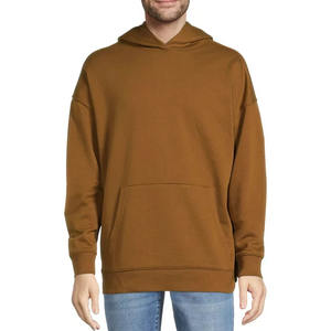 Sudadera con capucha de manga larga informal para hombre de nuevo estilo de invierno 2023 sudadera de algodón teñida Lisa-Fabricante al por mayor 100% - Product Image 1