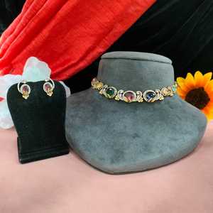 Ensemble de collier de qualité supérieure élégant et moissanite diamant comme brillant mélange de style moderne et de luxe idéal pour les occasions spéciales - Product Image 3