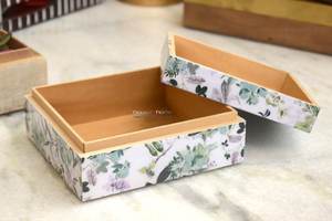 Résine d'art en bois bleu résine et bois noir vente chaude cadeaux et artisanat boîtes en bois panneaux muraux fabriqués en inde - Product Image 5