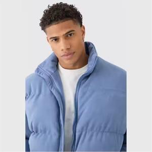 Veste matelassée sur mesure pour hommes la plus vendue coque en nylon d'hiver avec fermeture à glissière dernière conception prix - Product Image 4