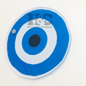 Tendance du moment : Outil d'extension de cils en acrylique carré motif œil bleu et rose, écologique et durable, avec logo magnétique - Product Image 5