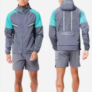 Conjunto cortavientos de tendencia de punto, ajuste relajado que absorbe la humedad, transpirable, pantalones de chándal Eversoft - Product Image 4