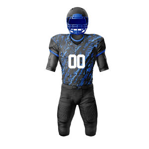 Kit d'uniformes de football américain de haute qualité conception par sublimation demi-manche équipe adulte ensemble d'uniformes de football américain - Product Image 1