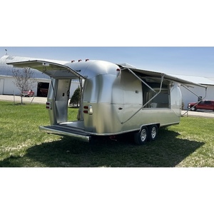 Chariot de nourriture mobile d'occasion Snack et nourriture de rue Remorque de vente ambulante 11'x25' pour la vente au détail ou la location Hot-dogs BBQ Chips Bonbons - Product Image 4